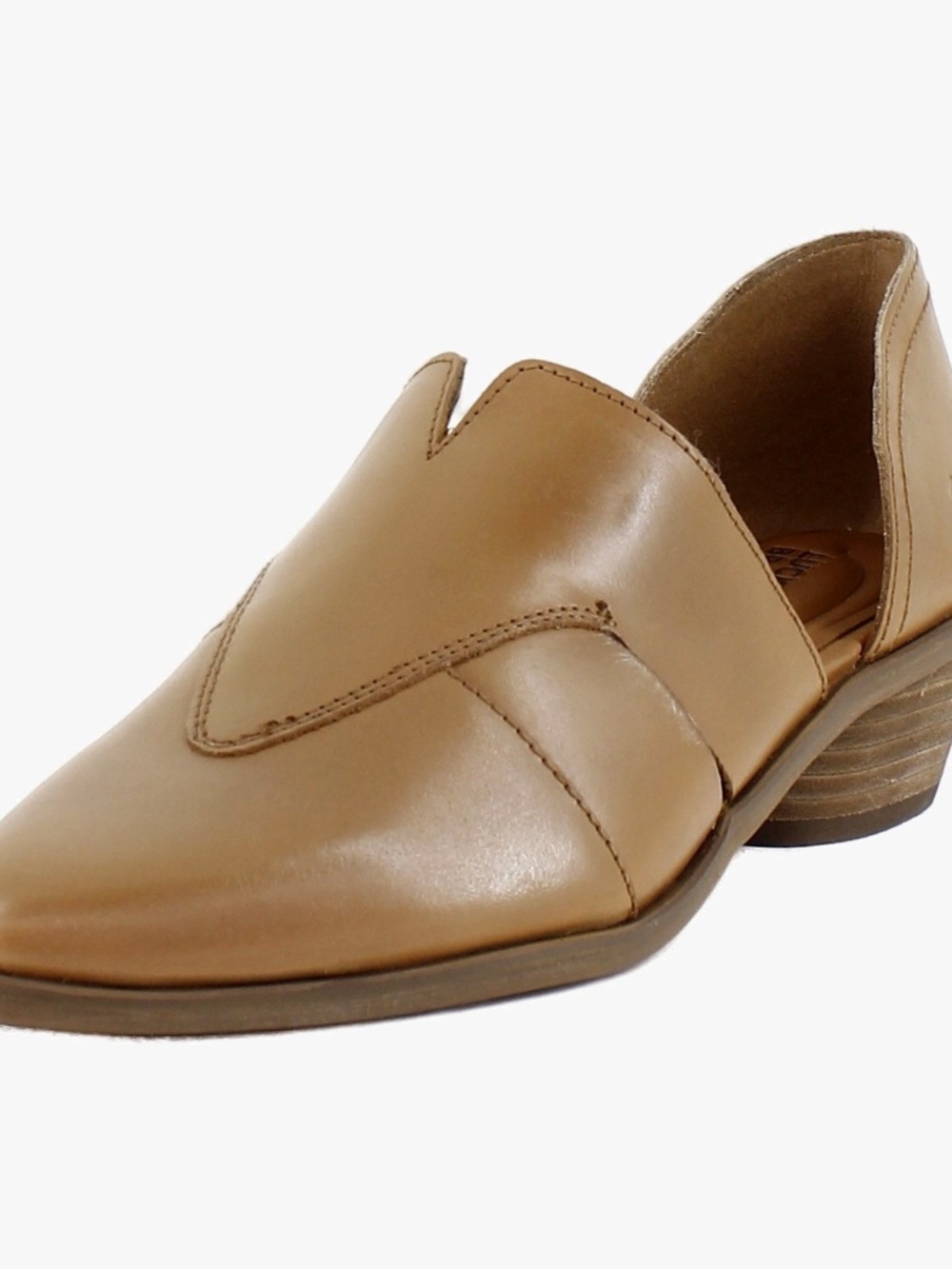 Lucky Brand Minnsy leather slip-on loafer 7.5 Medium Light Beige with box